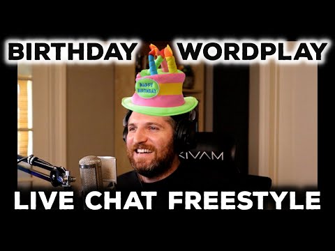 Birthday Wordplay Wednesday - Harry Mack Live Chat Freestyle